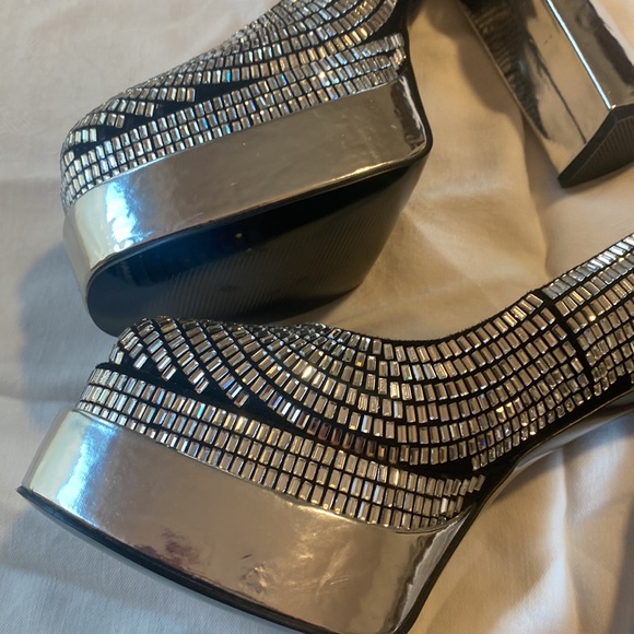 New! Disco Ball platforms by Azalea Wang Fabulous heels size 10 - Picture 5 of 11